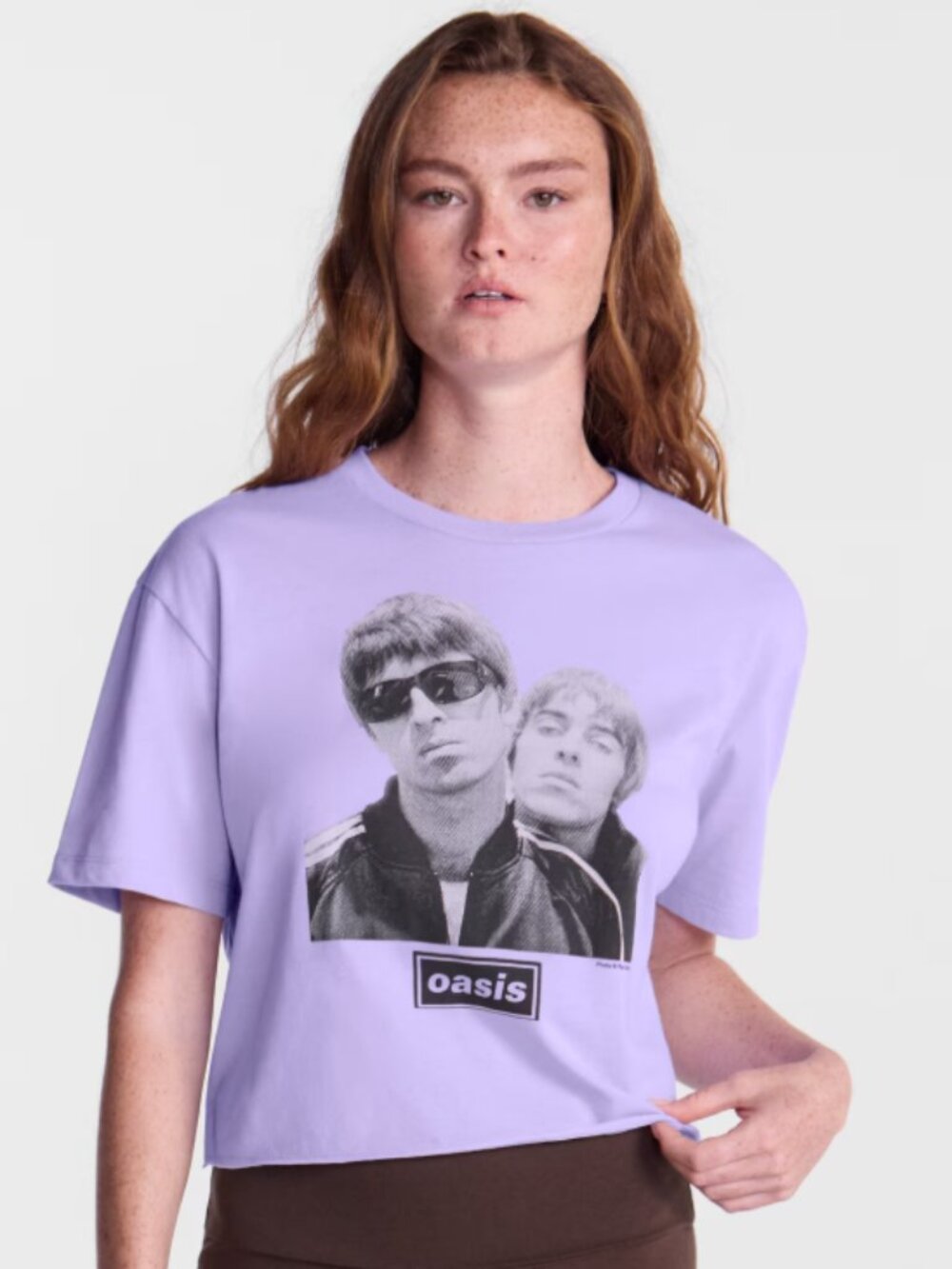 NEW No Boundaries Oasis Graphic Boyfriend Small (4/6) Lavender T-Shirt